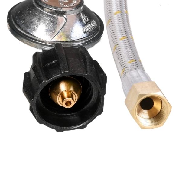6260718-27_10mm Stainless Steel Hose & Regulator 2kg 3_8 SAE F x LCC27 3000mm - Connections