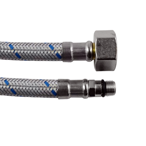 8mm PEX Core Stainless Steel Mixer Tap Hose Pair (350mm)