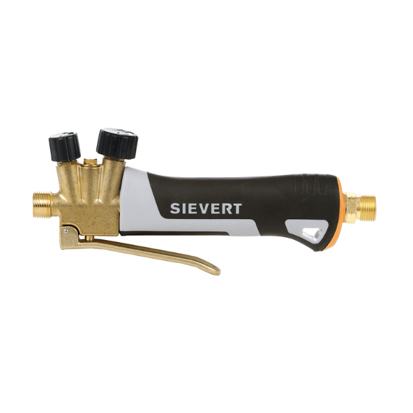 A gas torch handle, labeled 