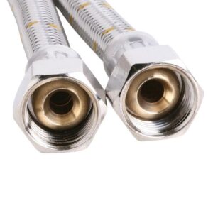 10HPH 10mm Stainless Steel Gas Hose 1/2" BSP FC x 1/2" BSP FC - Connections