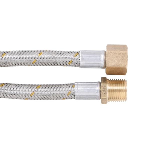 10mm Stainless Steel Gas Hose 1/2″ BSP FF x 1/2″ BSP M (900mm)