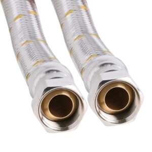 13HSC 13mm Stainless Steel Gas Hose 1/2" BSP FC x 1/2" BSP FC - Connections