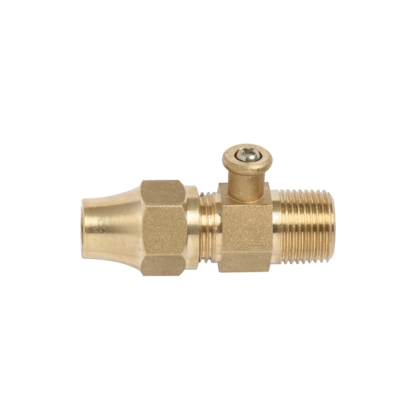 6160673 Test Point Adaptor Brass R3_8 M x 3_8 SAEM and Nut