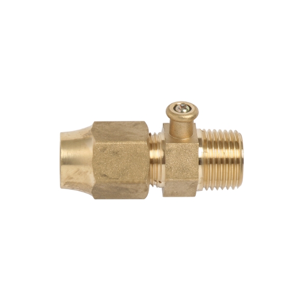 6160674 Adaptor Brass R1_2 M x 1_2 SAEM and Nut