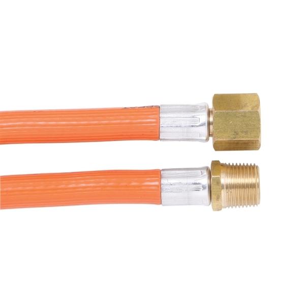 6mm PVC Gas Hose 3/8″ SAE F x 3/8″ BSP M (600mm)