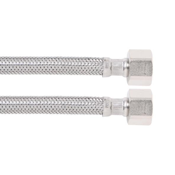 8mm PEX Stainless Steel Water Hose 1/2″ F x 1/2″ F (450mm)