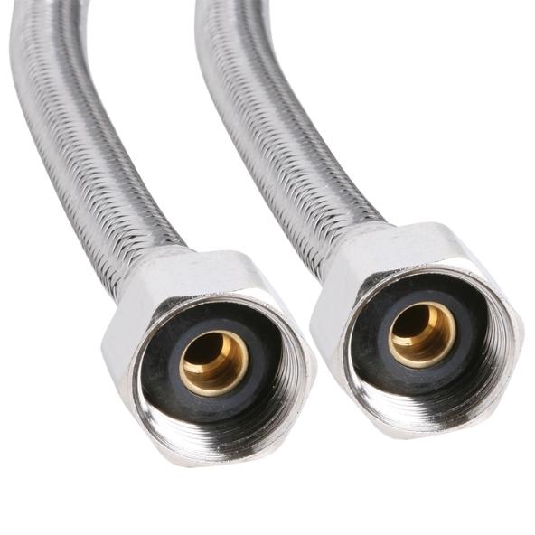 8WSB 8mm PEX PRO Stainless Steel Water Hose 1_2_ F x 1_2_ F - Connections