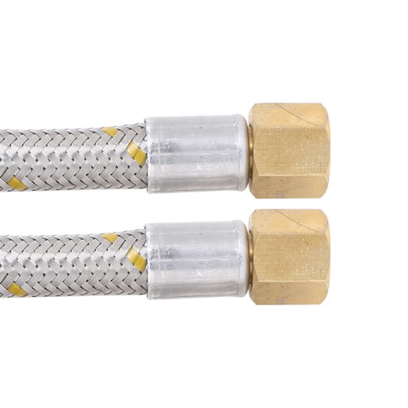10mm SS Gas Hose 3/8″ SAE FF x 3/8″ SAE FF 1200mm